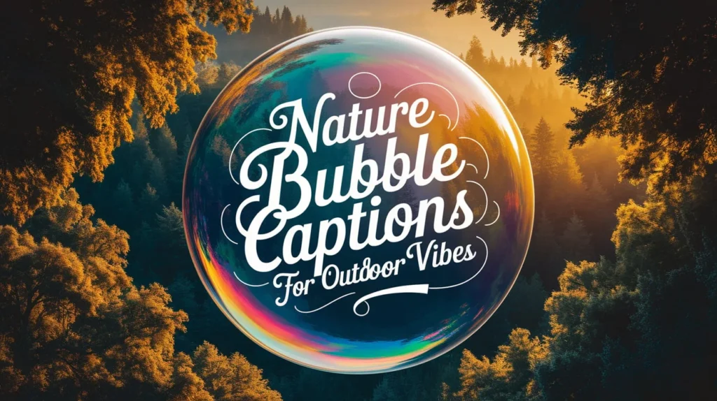 Nature Bubble Captions for Outdoor Vibes