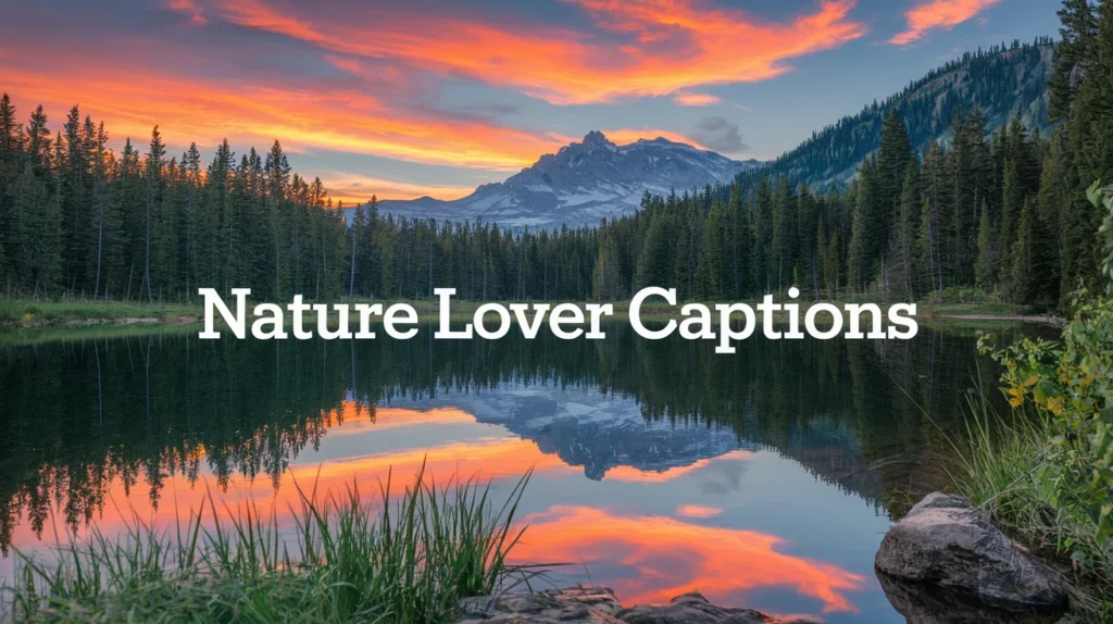 Nature Lover Captions 