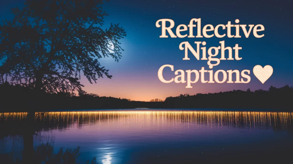 Reflective Night Captions