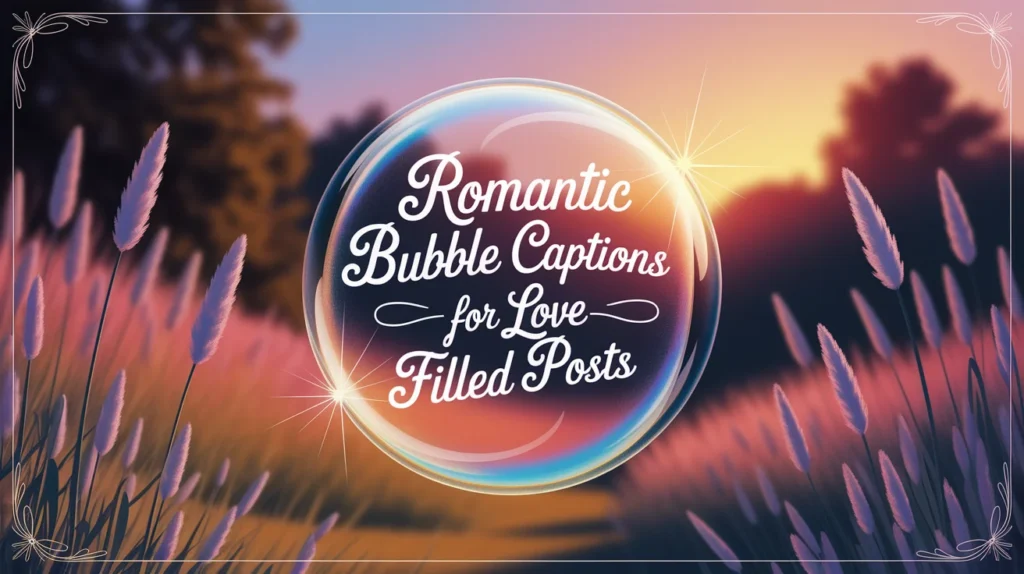 Romantic Bubble Captions for Love-Filled Posts