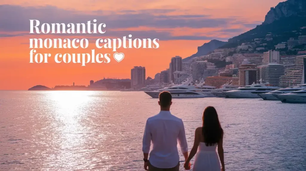 Romantic Monaco Captions for Couples 