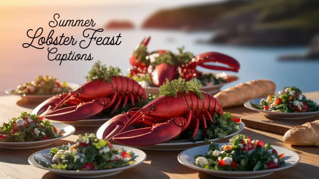 Summer Lobster Feast Captions