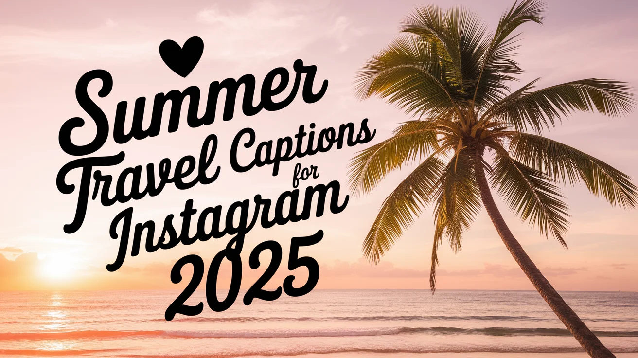 Summer Travel Captions for Instagram