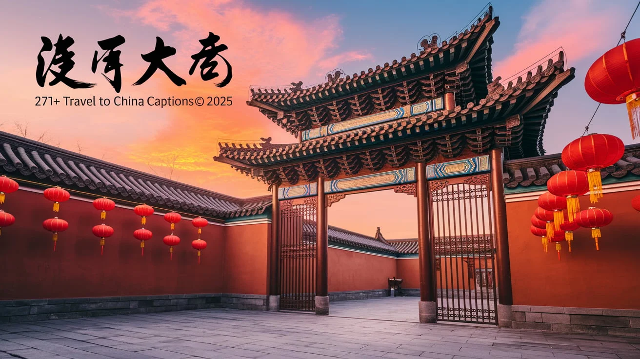 Travel to China Captions