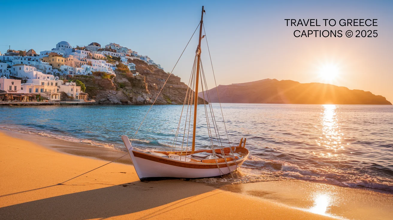 Travel to Greece Captions