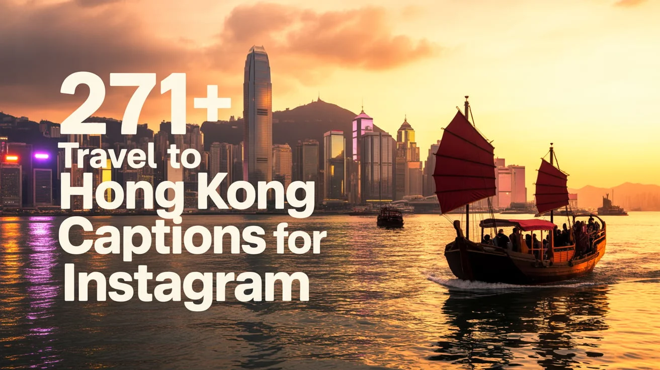 Travel to Hong Kong Captions for Instagram
