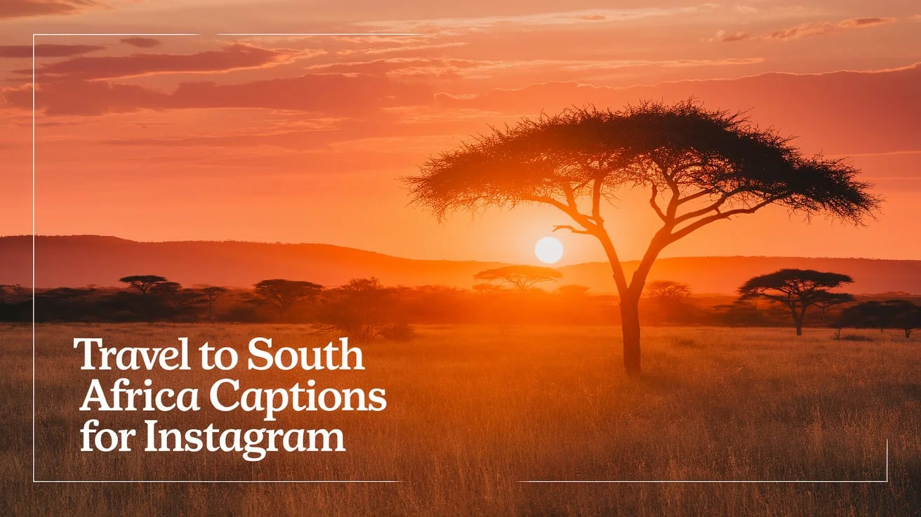 Travel to South Africa Captions for Instagram