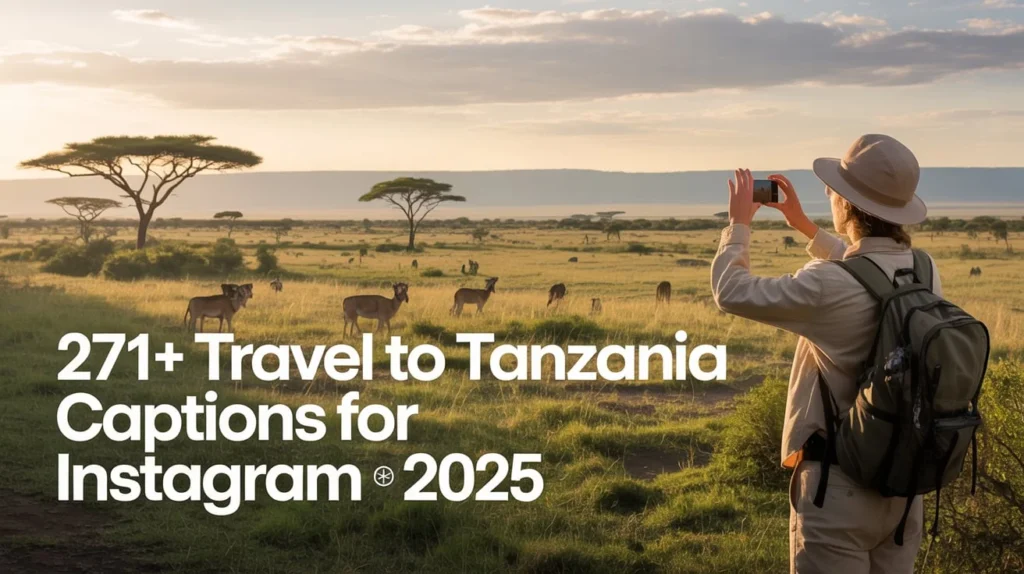 Travel to Tanzania Captions for Instagram