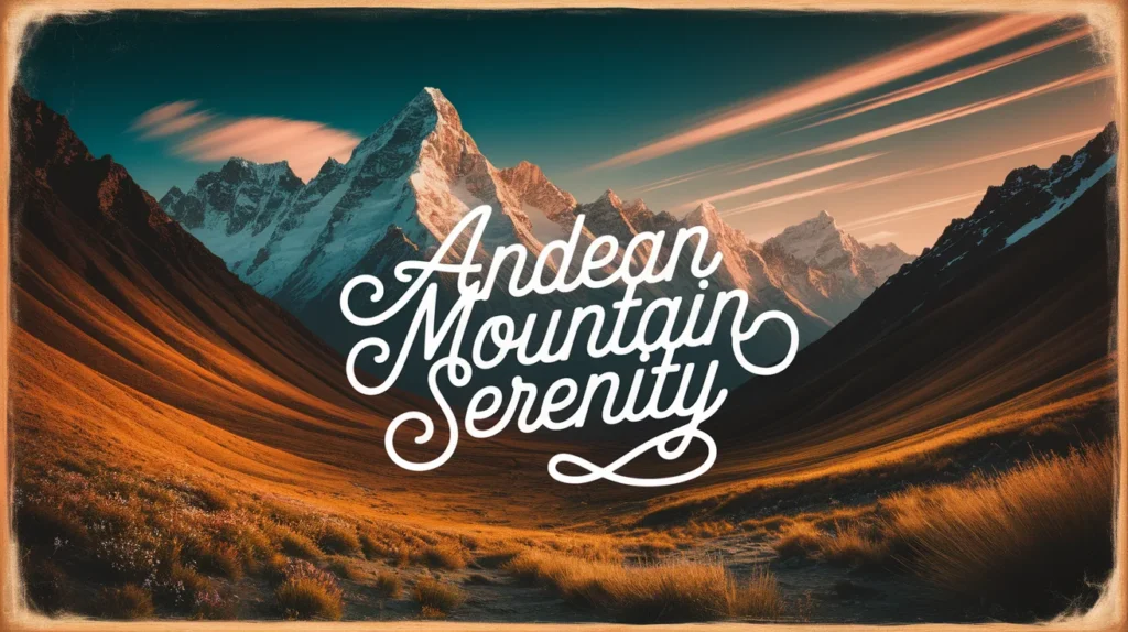 Andean Mountain Serenity