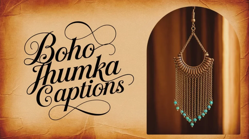 Boho Jhumka Captions