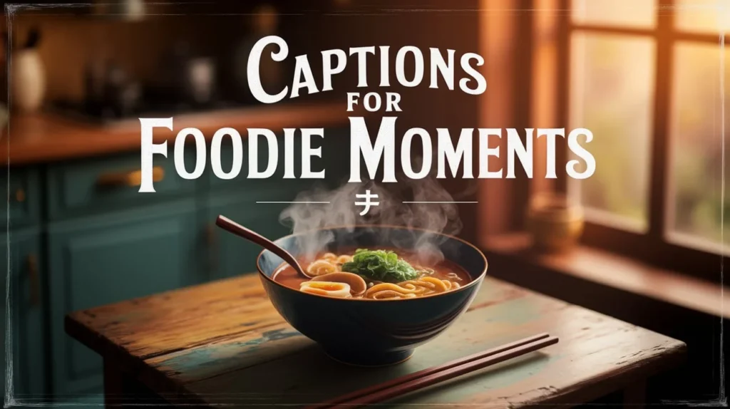 Captions for Foodie Moments