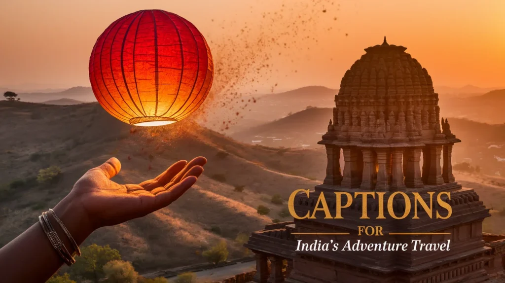 Captions for India’s Adventure Travel
