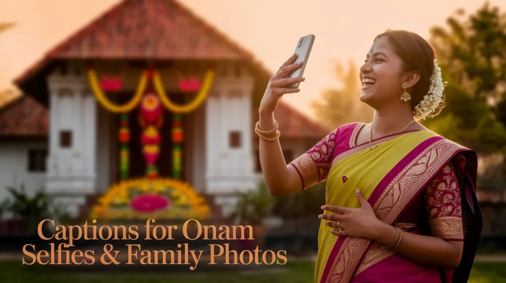  Captions for Onam Selfies & Family Photos