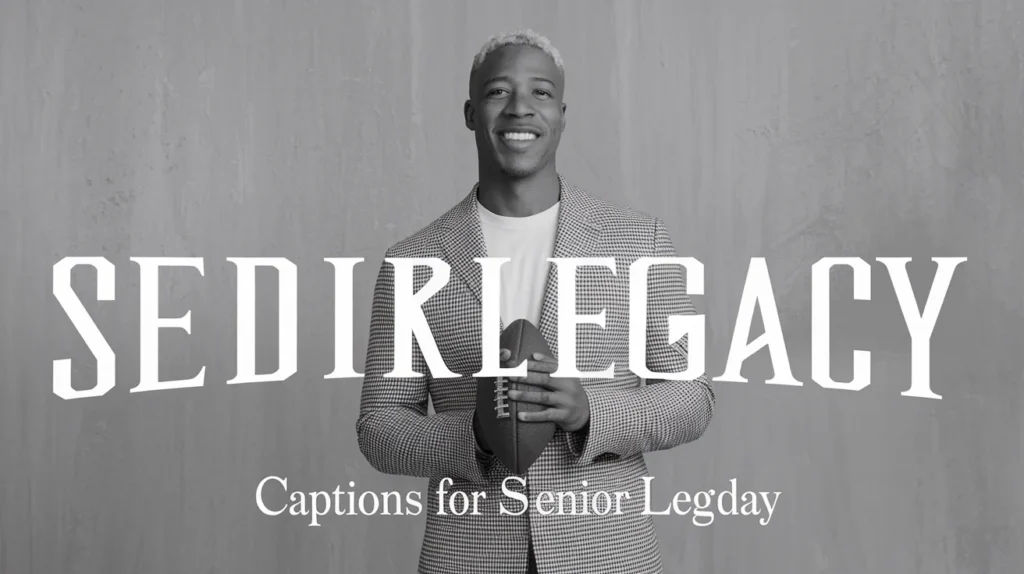 Captions for Senior Sunday Legacy