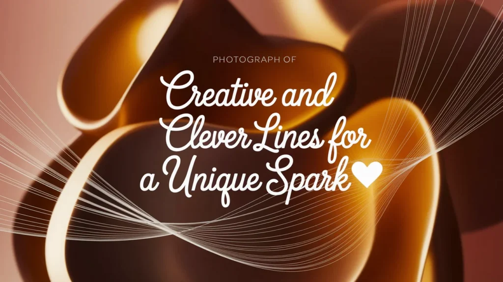 Creative and Clever Lines for a Unique Spark 