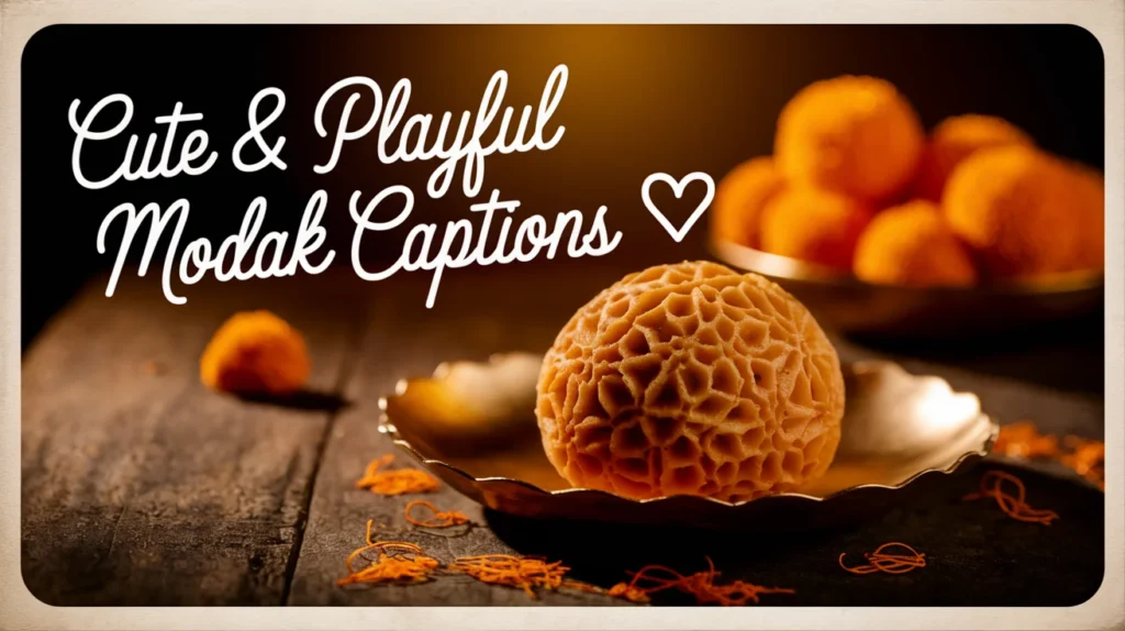 Cute & Playful Modak Captions 