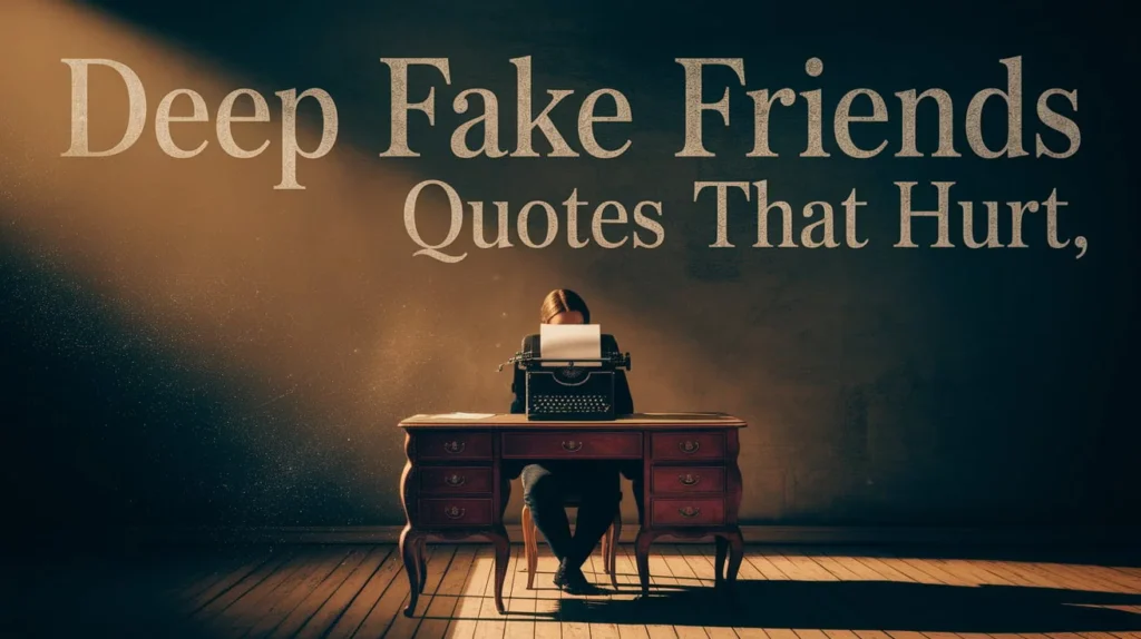Deep Fake Friends Quotes That Hurt