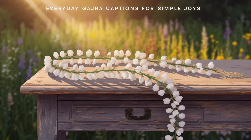 Everyday Gajra Captions for Simple Joys 