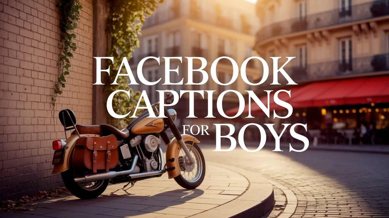 Facebook Captions for Boys