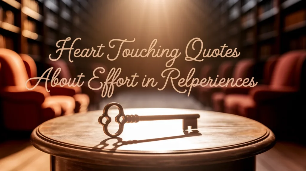 Heart Touching Quotes About Effort in Relationships
