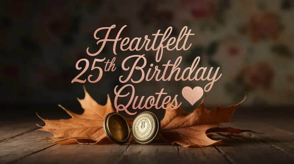 Heartfelt 25th Birthday Quotes 