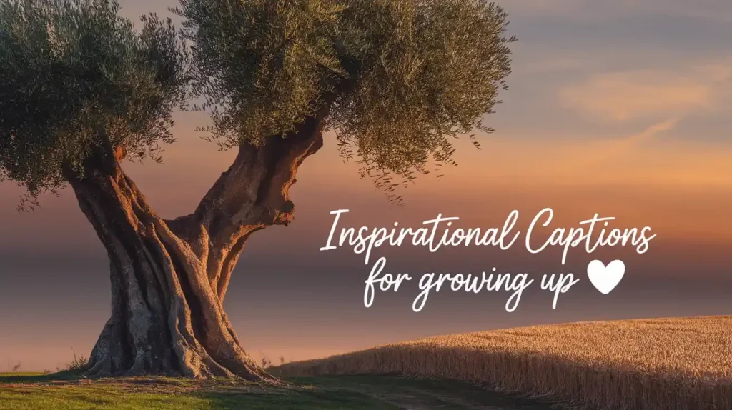 Inspirational Captions for Growing Up