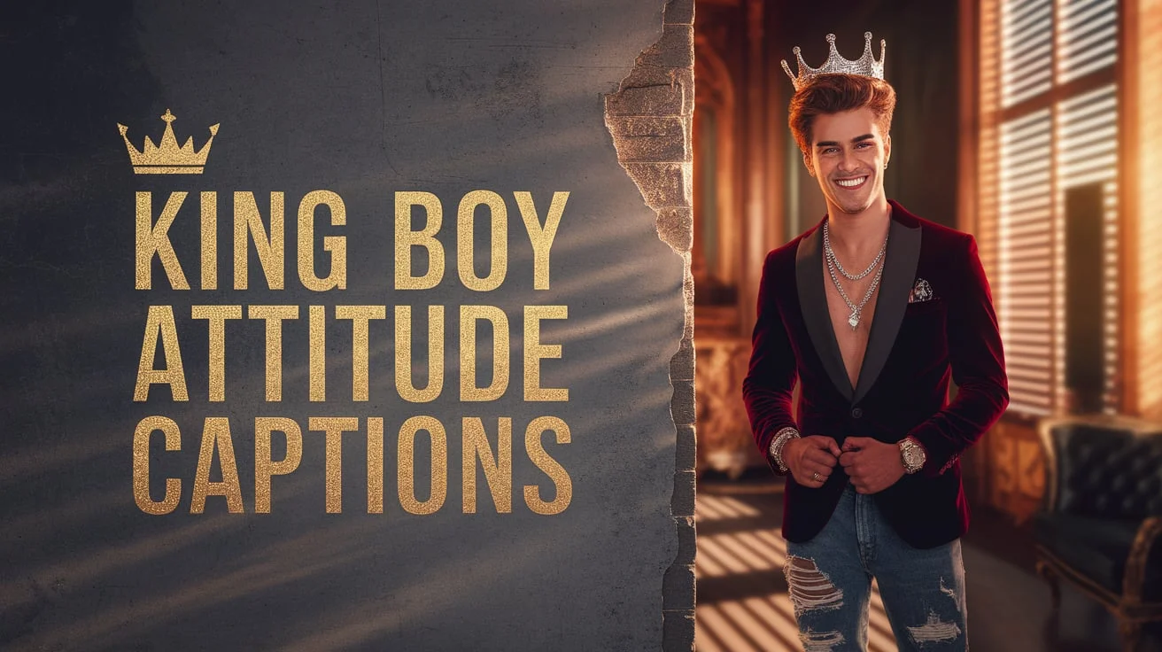 King Boy Attitude Captions