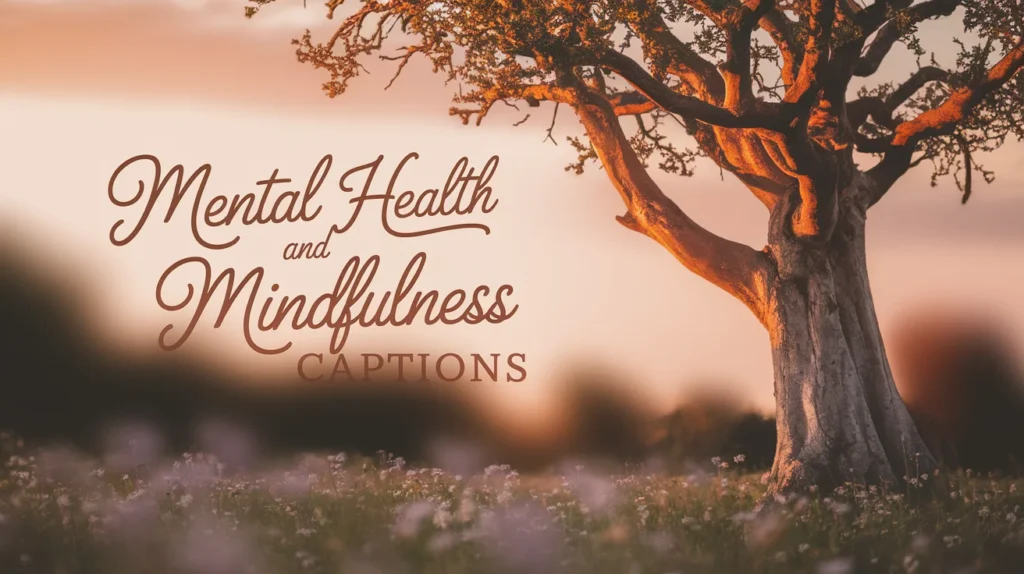 Mental Health and Mindfulness Captions