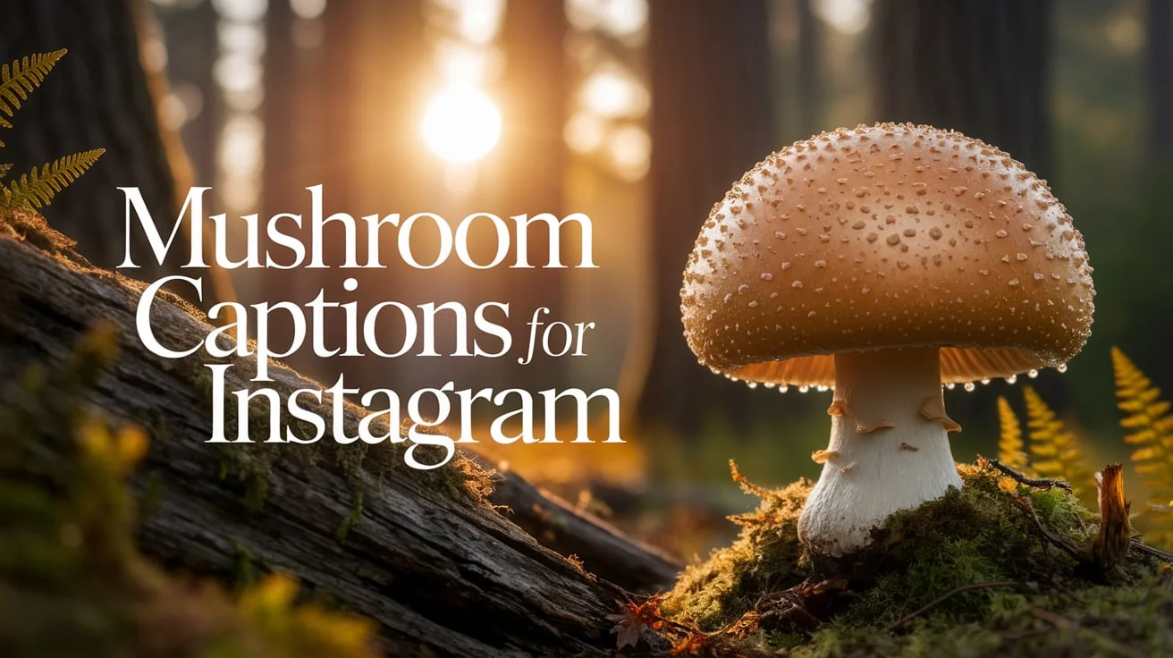Mushroom Captions for Instagram