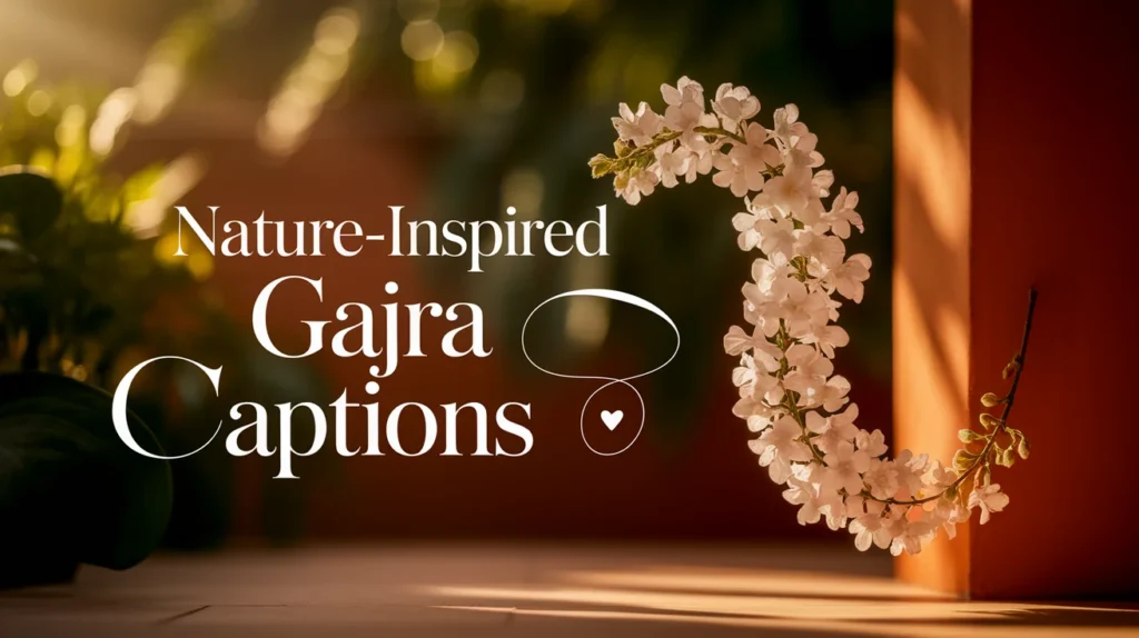 Nature-Inspired Gajra Captions 