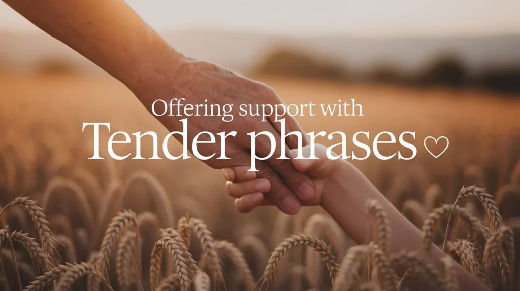 Offering Support with Tender Phrases 