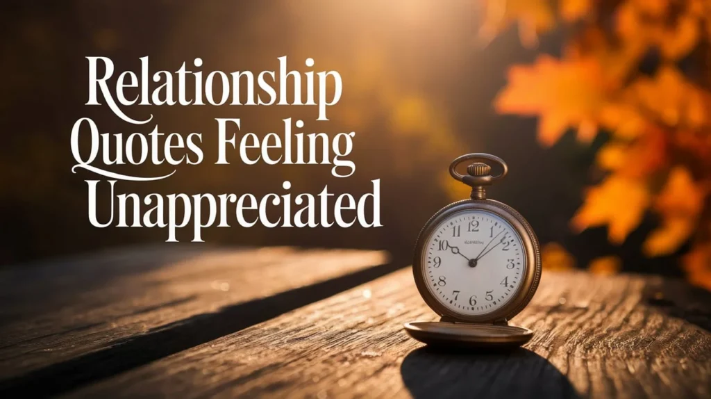 Relationship Quotes About Feeling Unappreciated