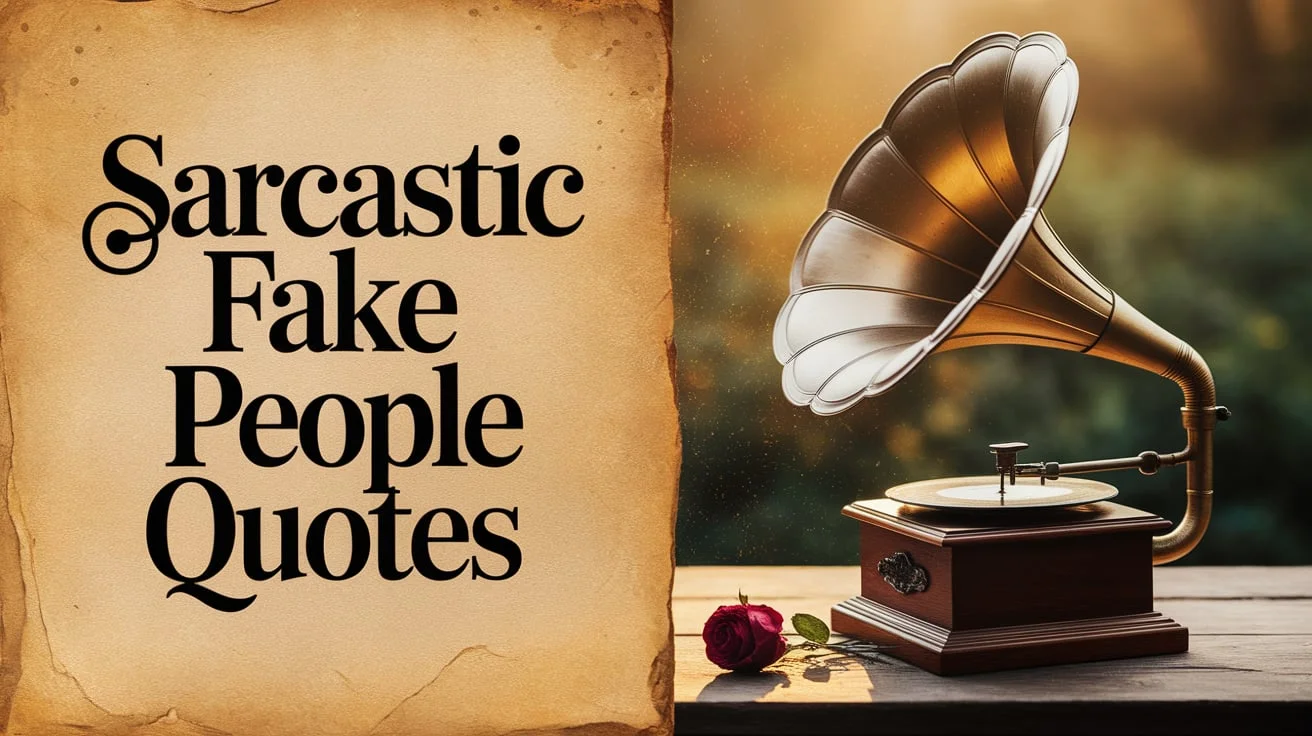 Sarcastic Fake People Quotes