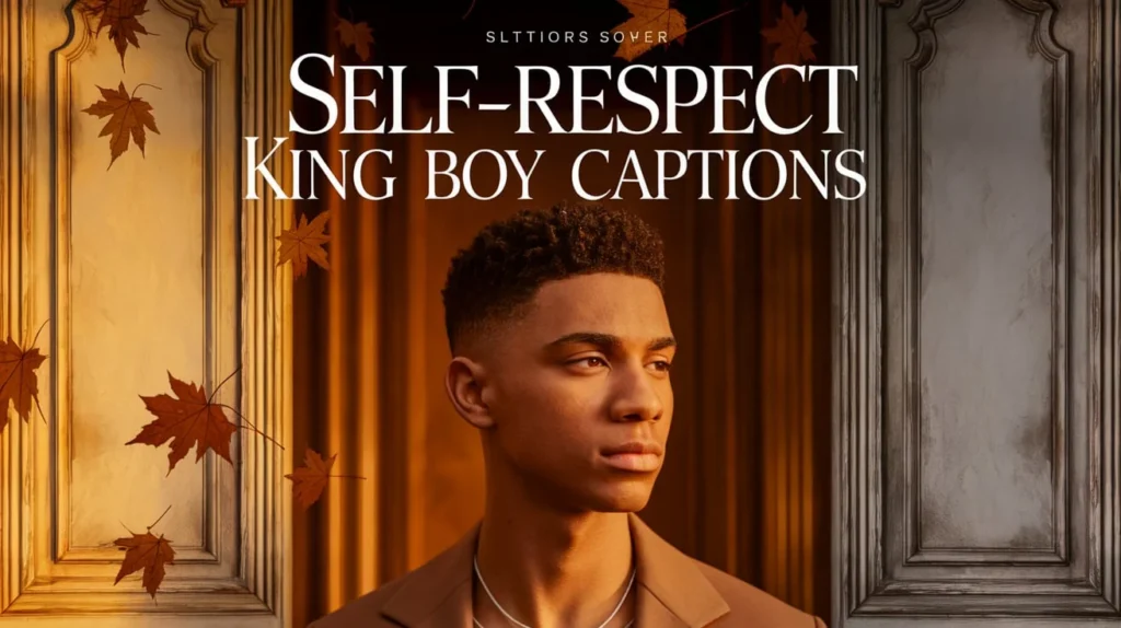 Self-Respect King Boy Captions