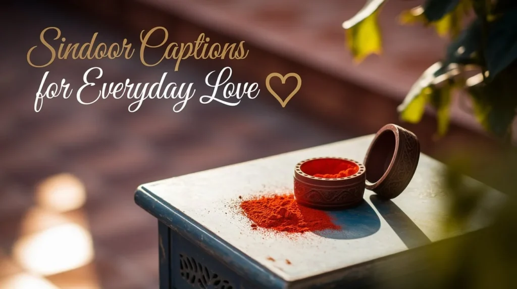 Sindoor Captions for Everyday Love 