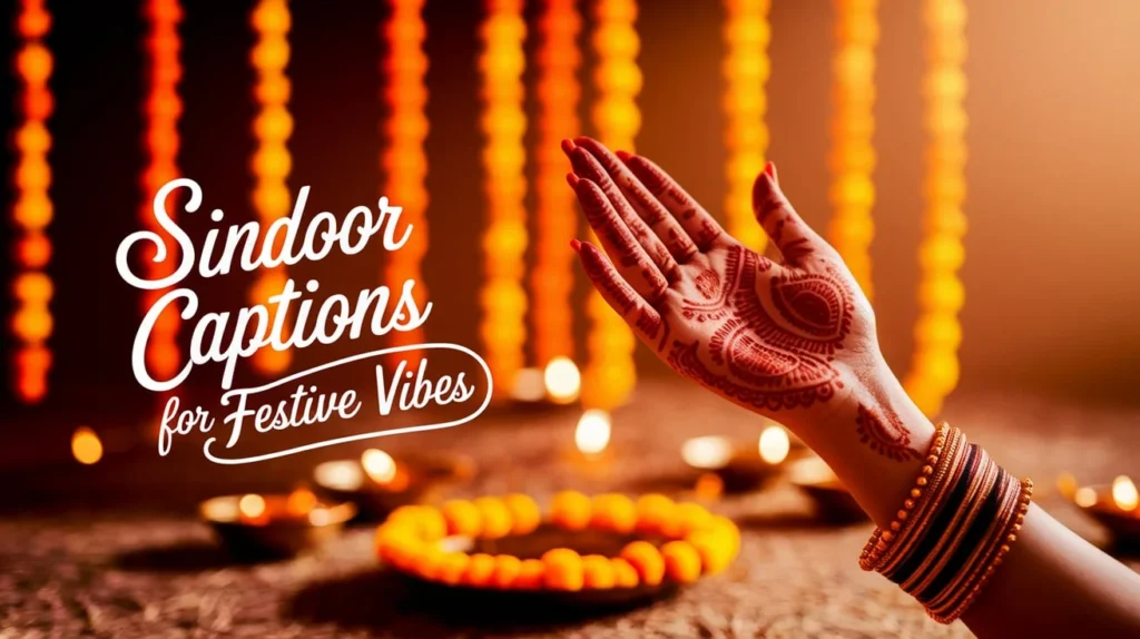 Sindoor Captions for Festive Vibes