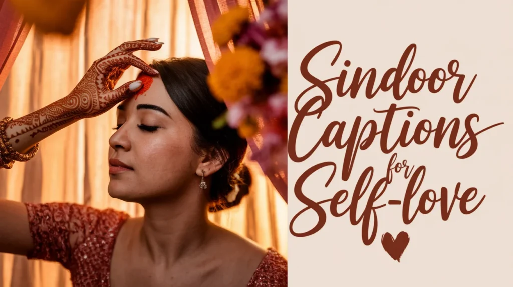 Sindoor Captions for Self-Love 