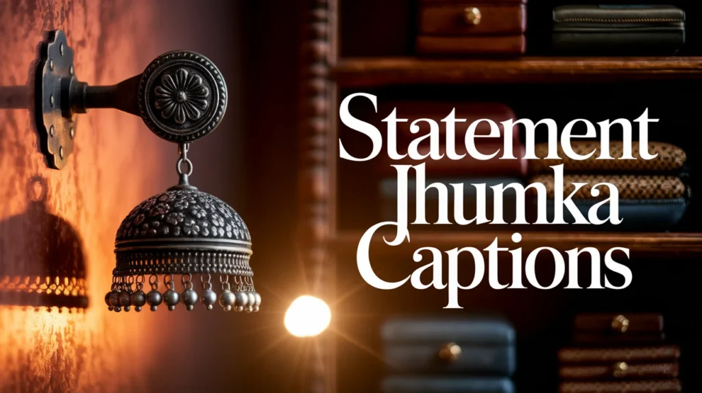 Statement Jhumka Captions