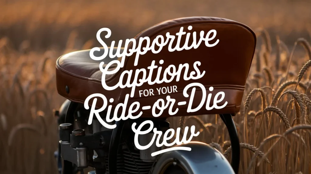 Supportive Captions for Your Ride-or-Die Crew