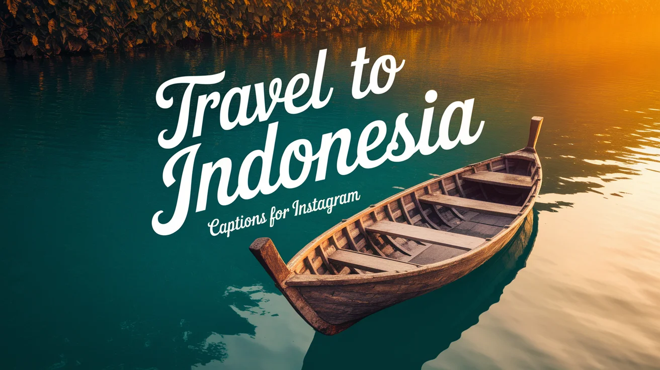 Travel to Indonesia Captions for Instagram