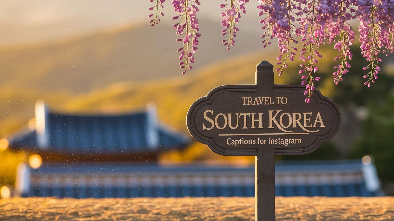 Travel to South Korea Captions for Instagram