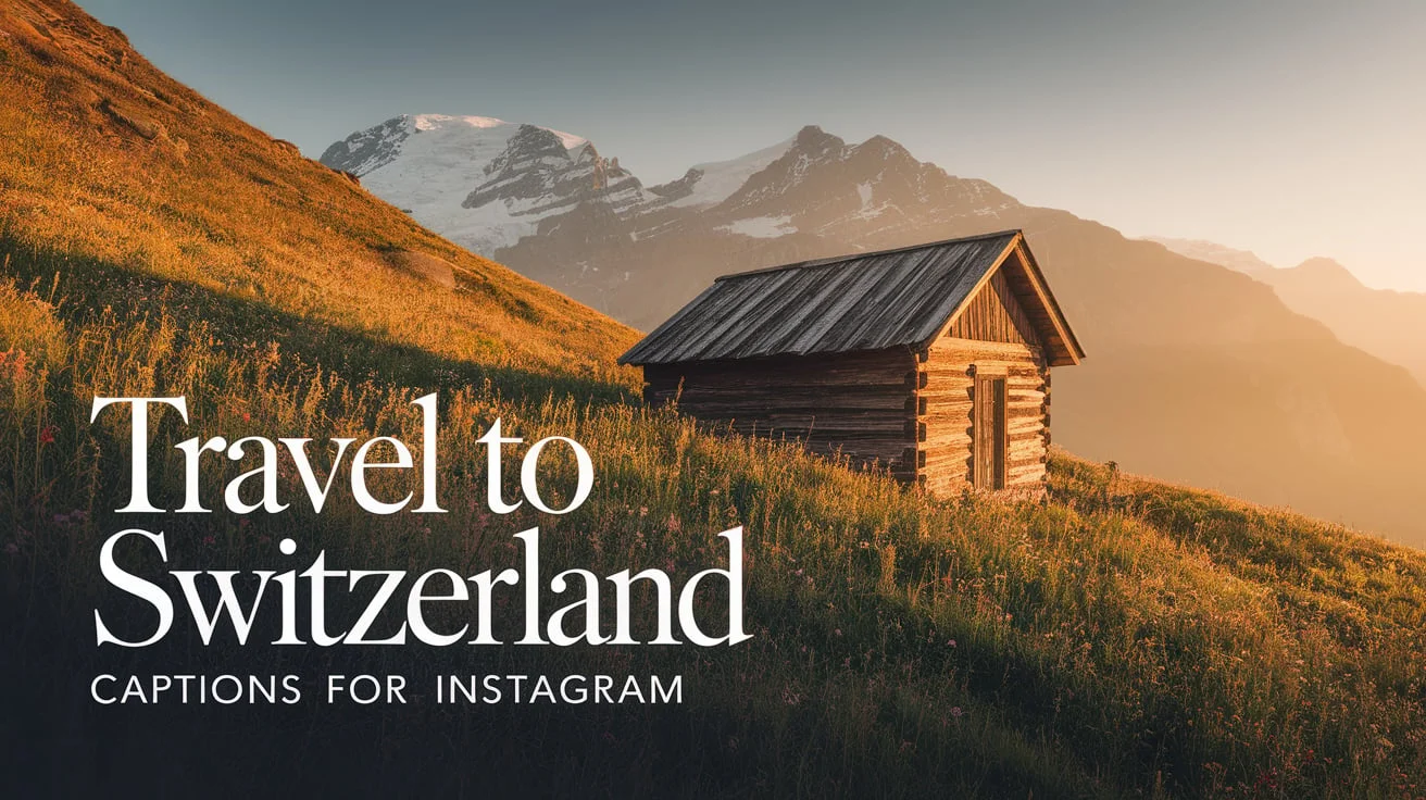 Travel to Switzerland Captions for Instagram