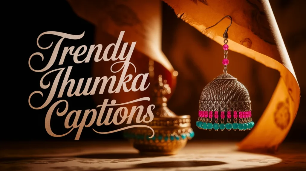 Trendy Jhumka Captions