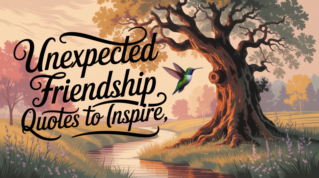 Unexpected Friendship Quotes to Inspire
