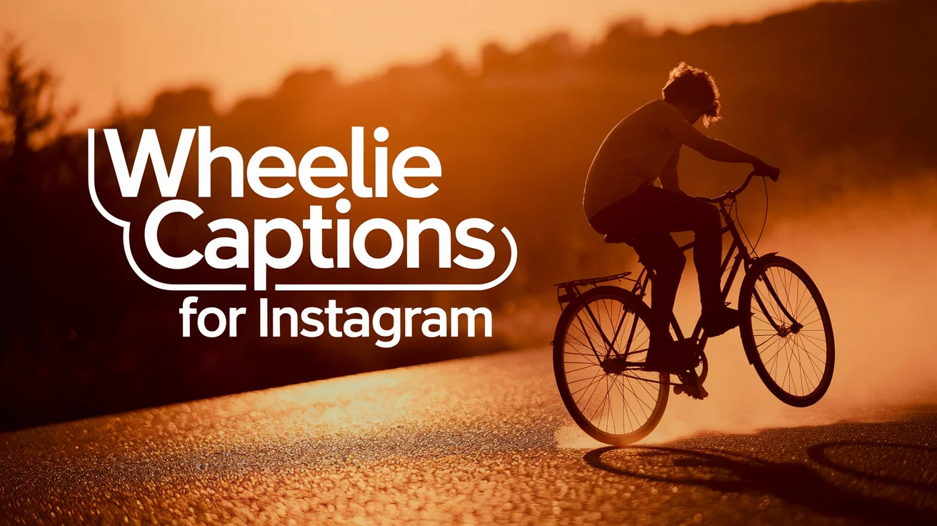 Wheelie Captions for Instagram