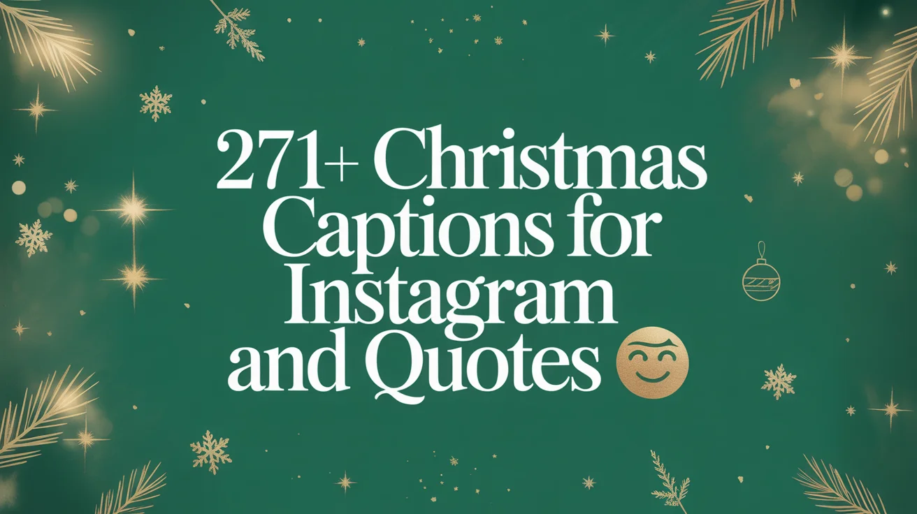 Christmas Captions for Instagram