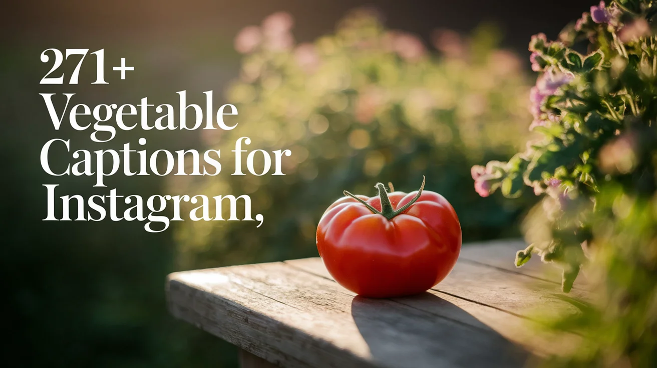 Vegetable Captions for Instagram